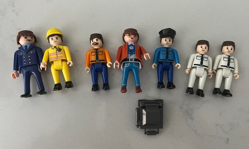 Geobra playmobil pilot - pilot, fireman