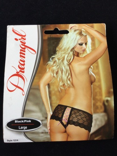Dreamgirl open crotch boyshort - open,