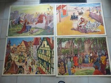 Lot de 17 affiches scolaires