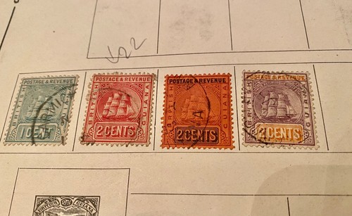 Timbres guyane britannique - timbres,