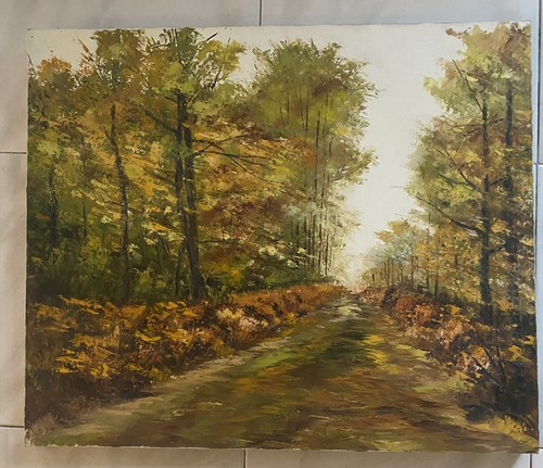Tableau huile signé - tableau,