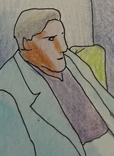 GIR - Original draw SIGNED - MOEBIUS - dessin Couleur signé - JEAN GIRAUD