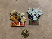 pins PIF et HERCULE 1991 signes VMS bd magazine PIF gadget enfants FRANCE