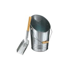 SEAU A CENDRE METAL GALVANISE