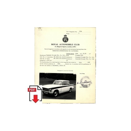 1966 triumph vitesse 1600 - triumph, form