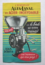 Original French Brochure Dépliant Alfa Laval L'Ecremeuse Serie 100