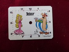cadran de réveil ASTERIX / OBELIX et FALBALA / albert rené 1986