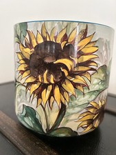 Ancienne céramique décor tournesols  Dalpayrat  - les grands feux