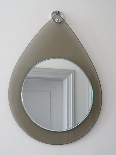 Miroir ancien forme goutte - miroir,