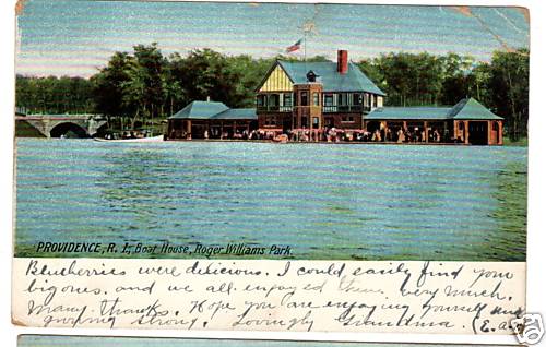 1911 postcard boat house - 1911, postcard-boat