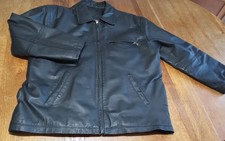 Veste Blouson en cuir noir pleine fleur taille 58/50