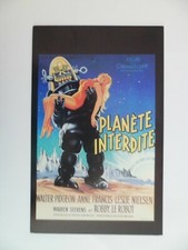CARTE FICHE CINEMA  Affiche PLANETE INTERDITE Walter Pidgeon Anne Francis Robby