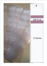 PROMO - BANDES HAWID fond transparent par 25 -  210 x 41 - simple soudure NEUF