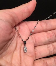 ❄❄❄ Collier Or blanc18k