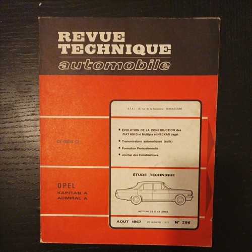 Revue technique opel kapitan - revue,