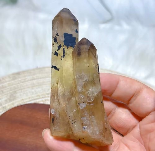 Citrine fumée jaune - citrine, pierre