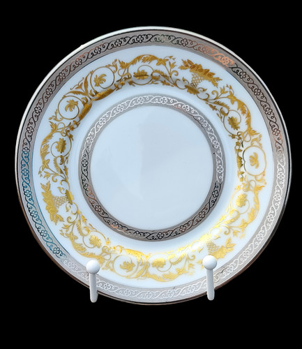 Assiette platine - et,