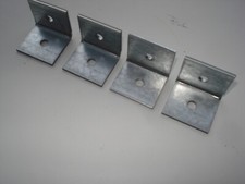 Lot 4 equerres acier galvanisé 25x25x28mm Fabriqué en France assemblage fixation