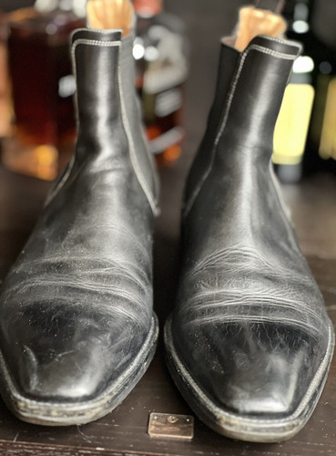 Santoni italy black chisel - santoni,