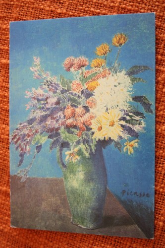 Une carte postale - postale, "vase