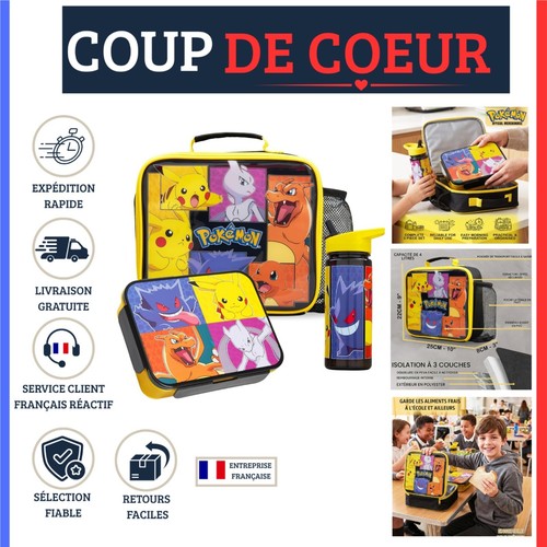 Sac repas isotherme pokémon - sac,
