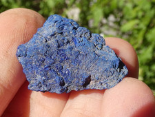 Azurite Chessylite Bleu Chessy les Mines 2.5x1.5cm France collection ancienne