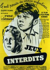 affiche du film JEUX INTERDITS 120x160 cm