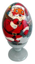Père NOËL Grand oeuf en bois