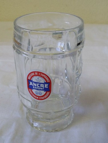 Verre chope bière ancre - chope,
