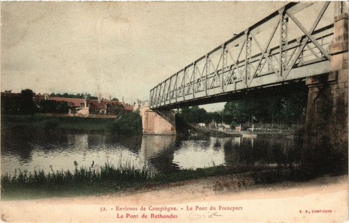 Cpa pont francport de - le, du