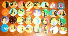 POGS - L-POCA32 023 Lot de 32 Pogs POCAHONTAS DISNEY Neufs