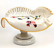 Bol En Verre Antique Pédestal