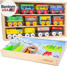 Wooden Train Set 12 PCS