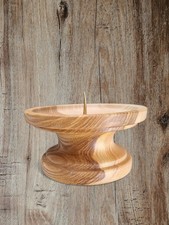 Bougeoir En Bois Sombre Tourne