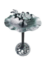 bain d'oiseaux en fonte d'aluminium / mangeoire à oiseaux 