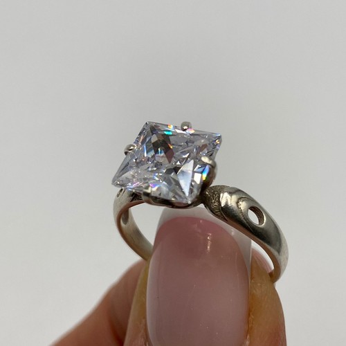 Bague carrée vintage - , en