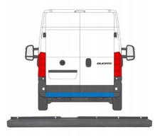 PARE-CHOCS ARRIERE POUR FIAT DUCATO PEUGEOT BOXER CITROEN JUMPER 2006-2014