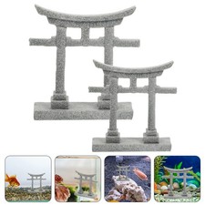  2 Pcs Décoration Aquarium Ornement D'aquarium De Table Sable D'aquarium