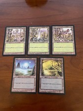 MTG Lot de  5 Terrains Mirage - ITA - EXC - Slightly Played