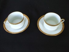 Deux déjeuners en porcelaine de Limoges Coquet et cie