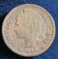 TOGO - COLONIES - 1 FRANC 1924