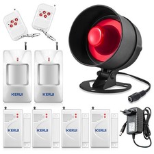 Alarme Maison sans Fil 115dB Super Fort - Kit avec 4 Détecteurs Porte/Fenêtre...