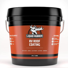 Liquid Rubber RV Roof Coating - Solar Reflective Sealant, Trailer and Camper To