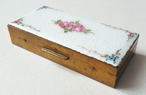 Boite tabatière émail - boite, ou