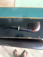 Pipe ancienne Ropp  en bruyère rustiquée avec bague métal – années 50-70