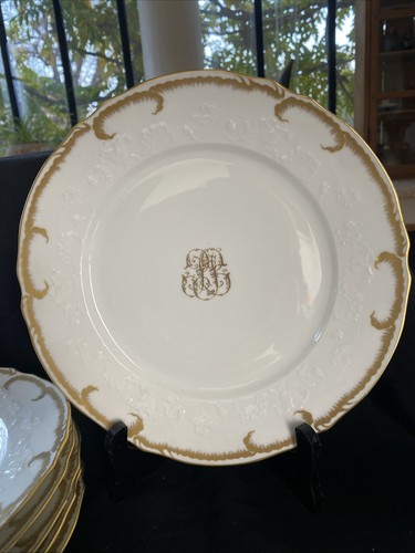 Assiettes plates porcelaine - 12,