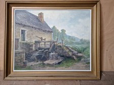 Hubin huile sur toile paysage