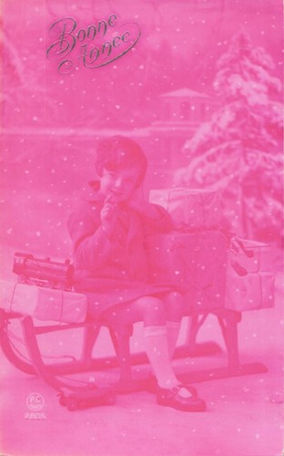 Rose bonne annee enfant - cp,
