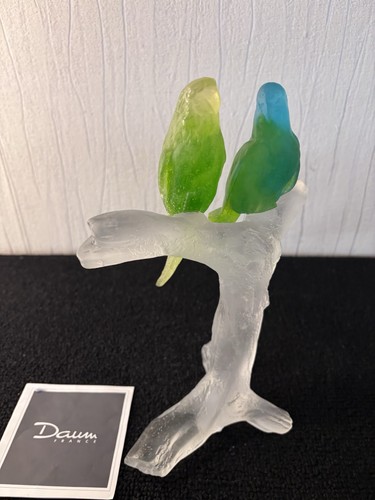 Sculpture couple perruches - couple,