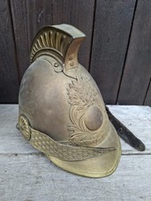 Casque pompier ancien - casque,